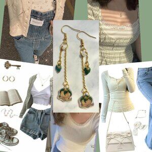 Lily of The Valley flower earrings